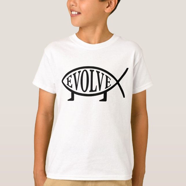T-shirt Évoluez les poissons (Devant)