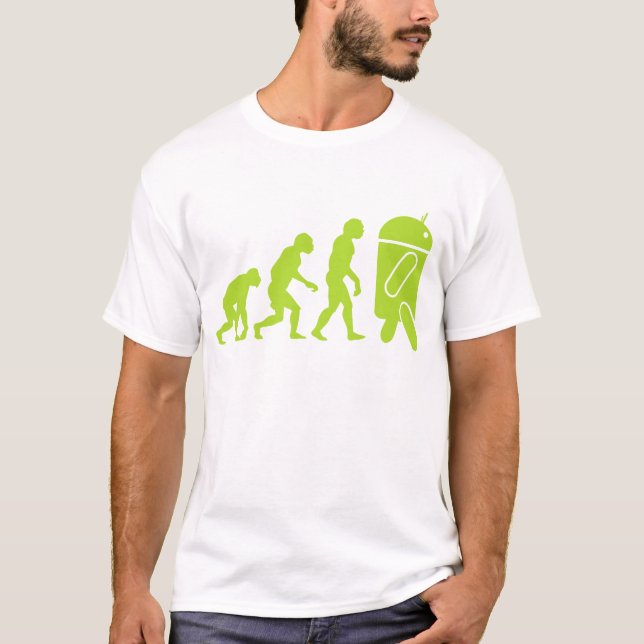 T-shirt Évolution Android (Devant)