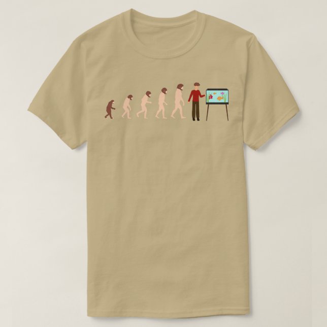 T-shirt Evolution Aquarist Poissonnier Drôle Idée cadeau 3 (Design devant)