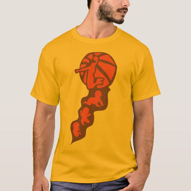 T-shirt evolution basketball player bebe life vie joueur d (Devant)