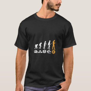 T-shirt Évolution Bitcoin féminine BTC Crypto-monnaie