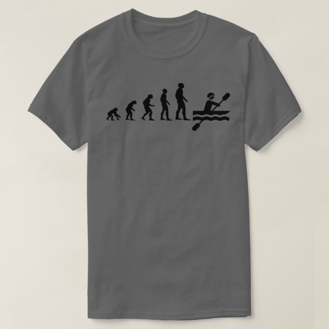 T-shirt Evolution Canoë Kayak Aviron Canoë Sport (Design devant)