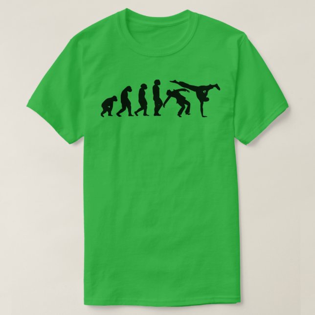 T-shirt EVOLUTION Capoeira Arts Martiaux Brésil Combattre  (Design devant)