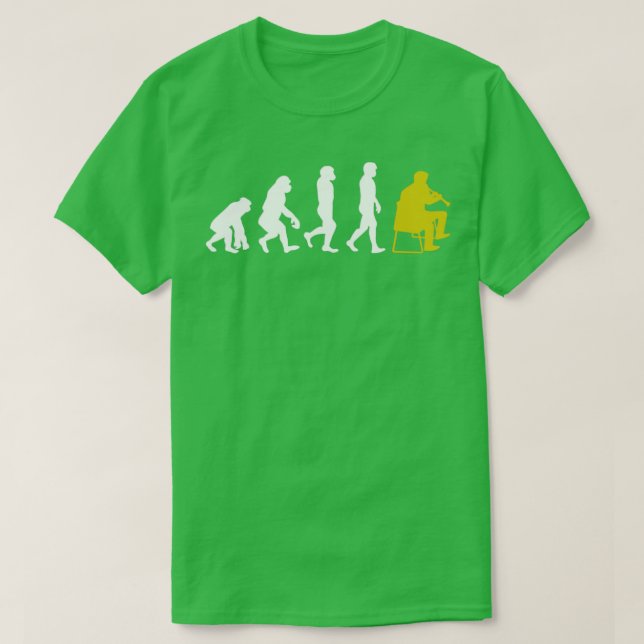 T-shirt Evolution Clarinet Clarinetist (Design devant)