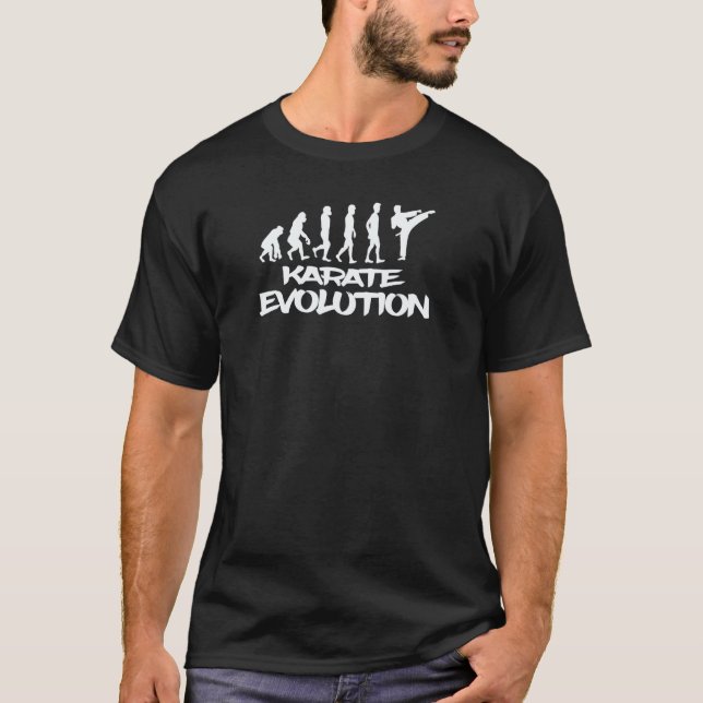 T-shirt Évolution classique du karaté (Devant)