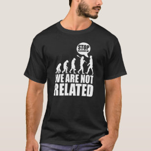 T-shirt Évolution Créationnisme Darwinisme Arrêtez de me s