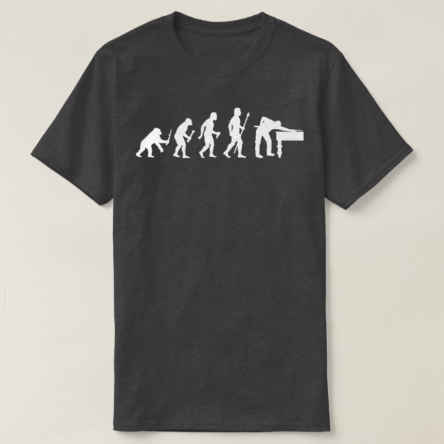 T-shirt Evolution De 8 Ballons Billard Drôle (Design devant)