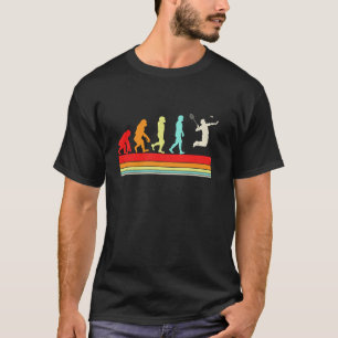 T-shirt Évolution de Badminton Drôle Design Rétro Vintage 