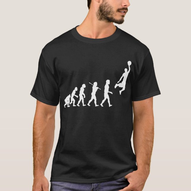 T-shirt Évolution de basket-ball (Devant)