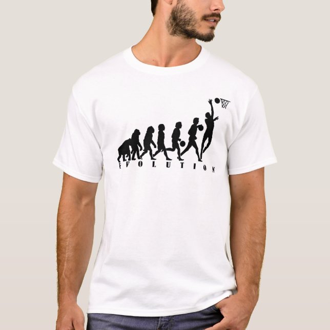 T-shirt Évolution de basket-ball (Devant)