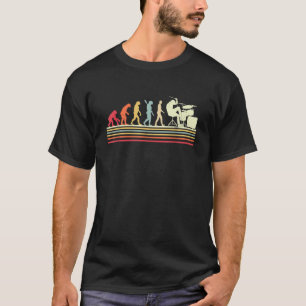 T-shirt Évolution de batteur Art Rétro Cool Joueur de batt
