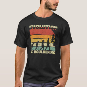 T-shirt Évolution De Bouldering Bouldering Rock Climber Hi