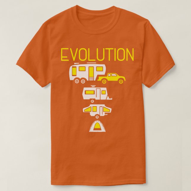 T-shirt Évolution de Camper Van (Design devant)
