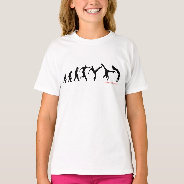 T-shirt Évolution de Capoeira (Devant)