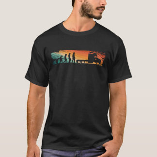 T-shirt Évolution de conducteur de camion Essentials pour 