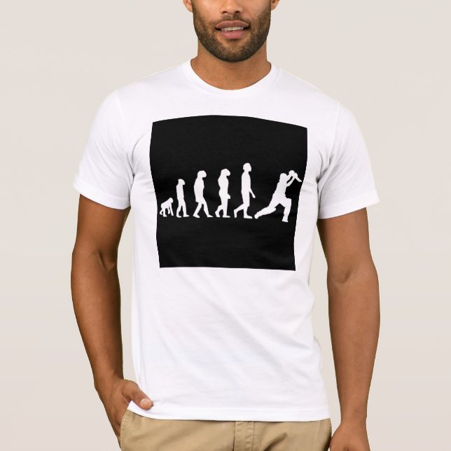 T-shirt Évolution de cricket (Devant)