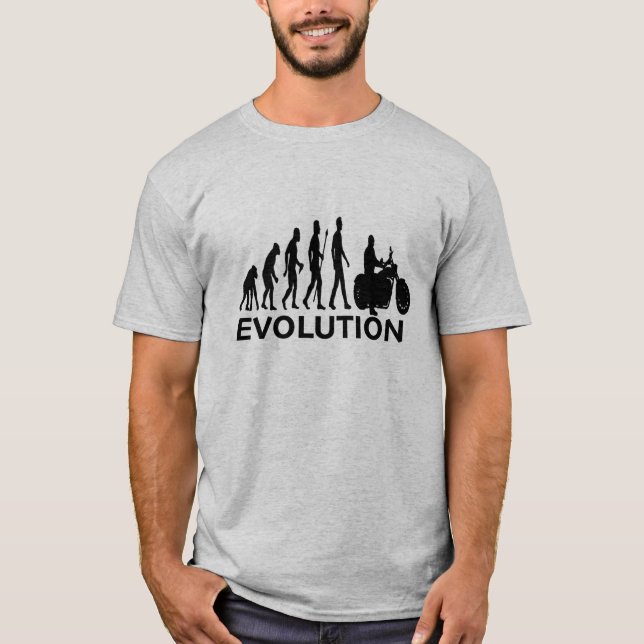 T-SHIRT ÉVOLUTION DE CYCLISTE (Devant)