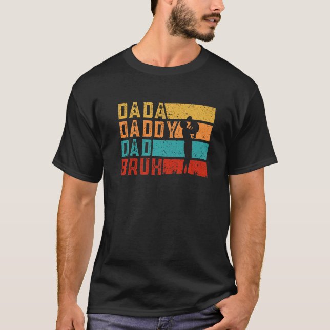 T-shirt Evolution de Dada Papa Daddy Bruh fête des pères (Devant)