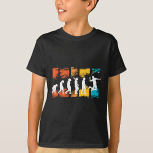 T-shirt Évolution de joueur de badminton volant raquette d