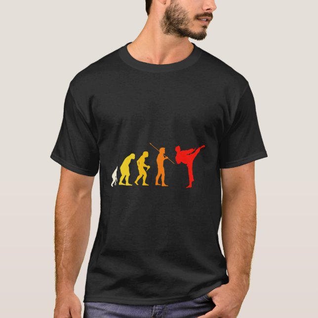 T-shirt Évolution de karaté cadeau de kung fu shotokan art (Devant)