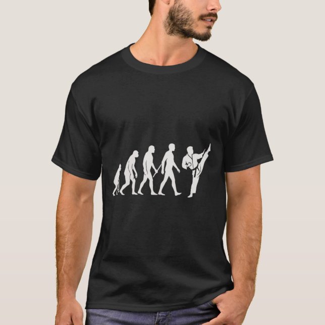 T-shirt Évolution de karaté MMA Kickboxing Muay Thai Arts  (Devant)