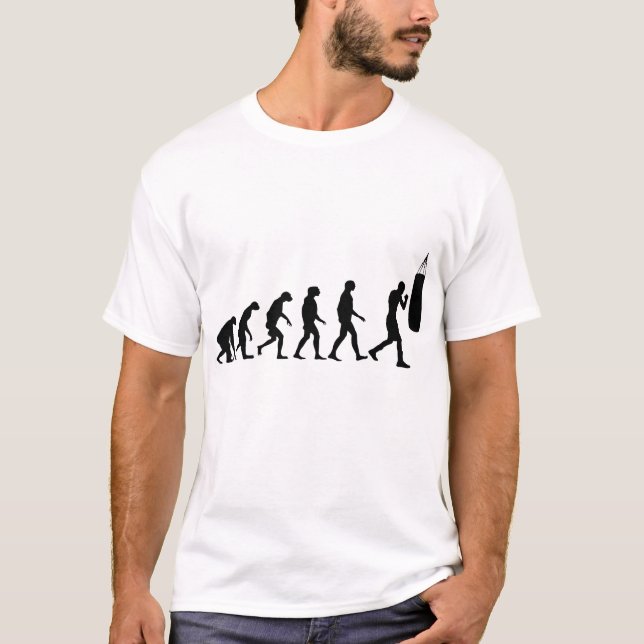 T-shirt Évolution de la boxe (Devant)