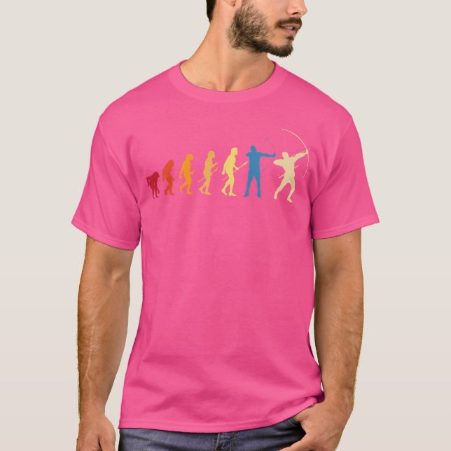 T-shirt Évolution De La Chasse À L'Archer À L'Archer Chass (Devant)