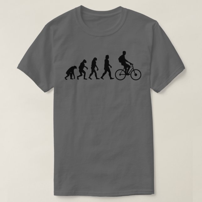 T-shirt Évolution de la conduite à vélo (Design devant)