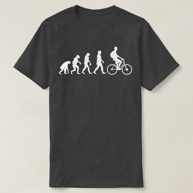 T-shirt Évolution de la conduite à vélo 3 (Design devant)