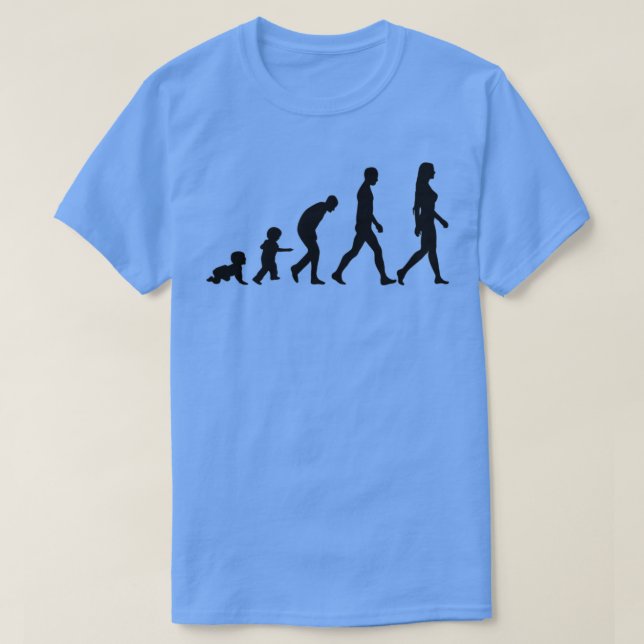 T-shirt Évolution de la femme transgenre (Design devant)