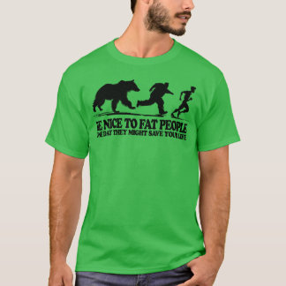 T-shirt Évolution de la fille poursuivie par un ours
