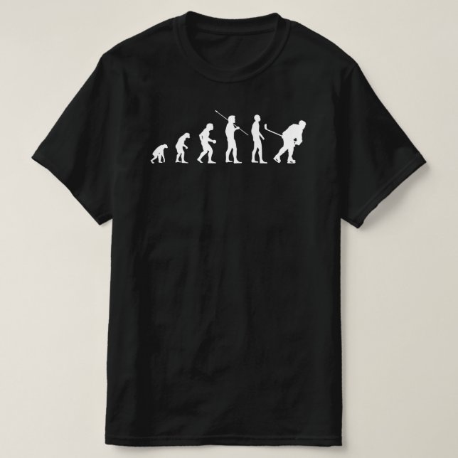 T-shirt Évolution de la glace Joueur de hockey de sport Mè (Design devant)