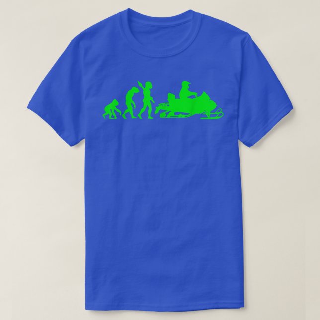 T-shirt Évolution de la moto motoneige (Design devant)