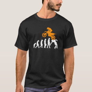 T-shirt Évolution de la moto sport motocycliste motocross