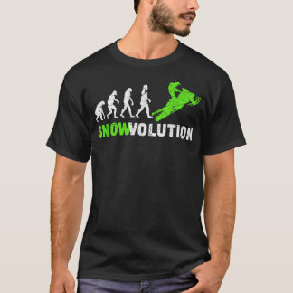 T-shirt Evolution de la motoneige à retro Etrem Hiver Spo