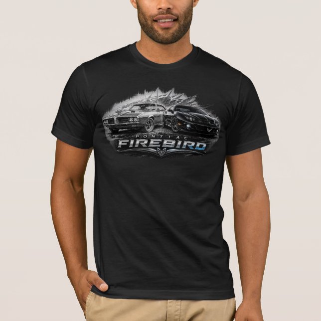 T-shirt Évolution de la Muscle Car Firebird de Classique à (Devant)