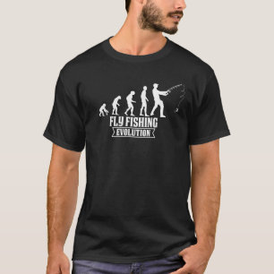 T-shirt Évolution de la pêche à la mouche pour les amateur