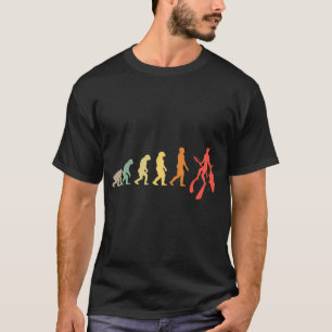 T-shirt Évolution de la pêche au fusil, pêche au fusil,Pêc