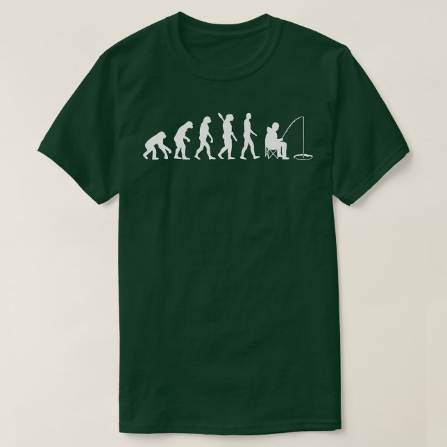 T-shirt Évolution de la pêche sur glace (Design devant)