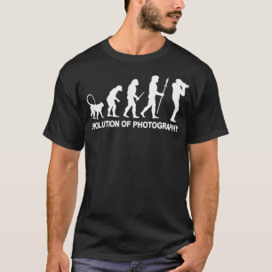 T-shirt Évolution de la photographie pour un photographe