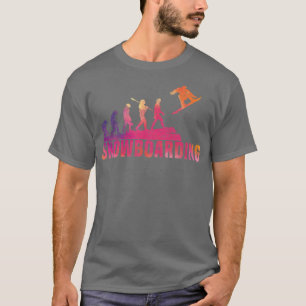 T-shirt Évolution de la planche à neige Freestyle Snowboa