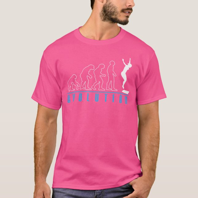T-shirt Évolution de la plongée au printemps (Devant)