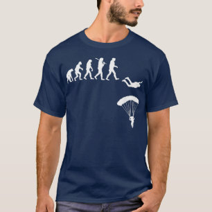 T-shirt Evolution de la Skydiving Parachute Skydiver