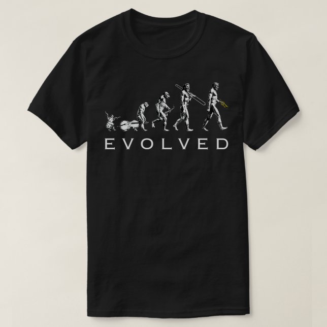 T-shirt Évolution de la trompette (Design devant)