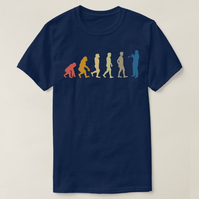 T-shirt Évolution de la trompette 1 (Design devant)