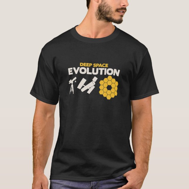 T-shirt Évolution De L'Astronomie Telescopes James Webb Sp (Devant)