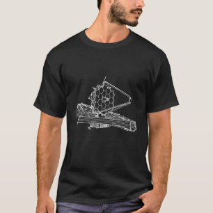 T-shirt Évolution De L'Astronomie Telescopes James Webb Sp