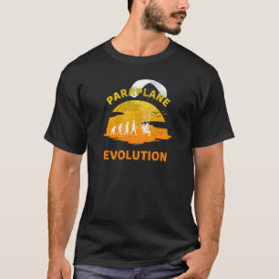 T-shirt Evolution de l'avion en vol en tenue de paraplanis