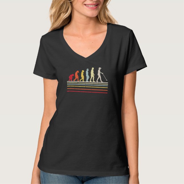 T-shirt Évolution de l'ensemble de détecteurs de métal rét (Devant)