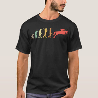 T-shirt Évolution de l'équitation pour cavaliers sauteurs